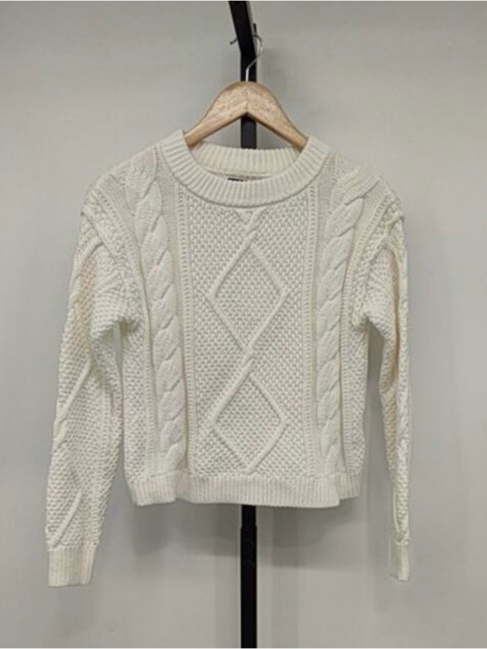 Quince NWT Organic Cotton Cable Knit Sweater - Size XS - Ivory